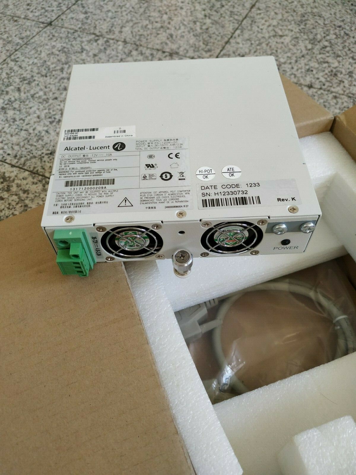 Alcatel Lucent PS-120W-DC  Power Supply 