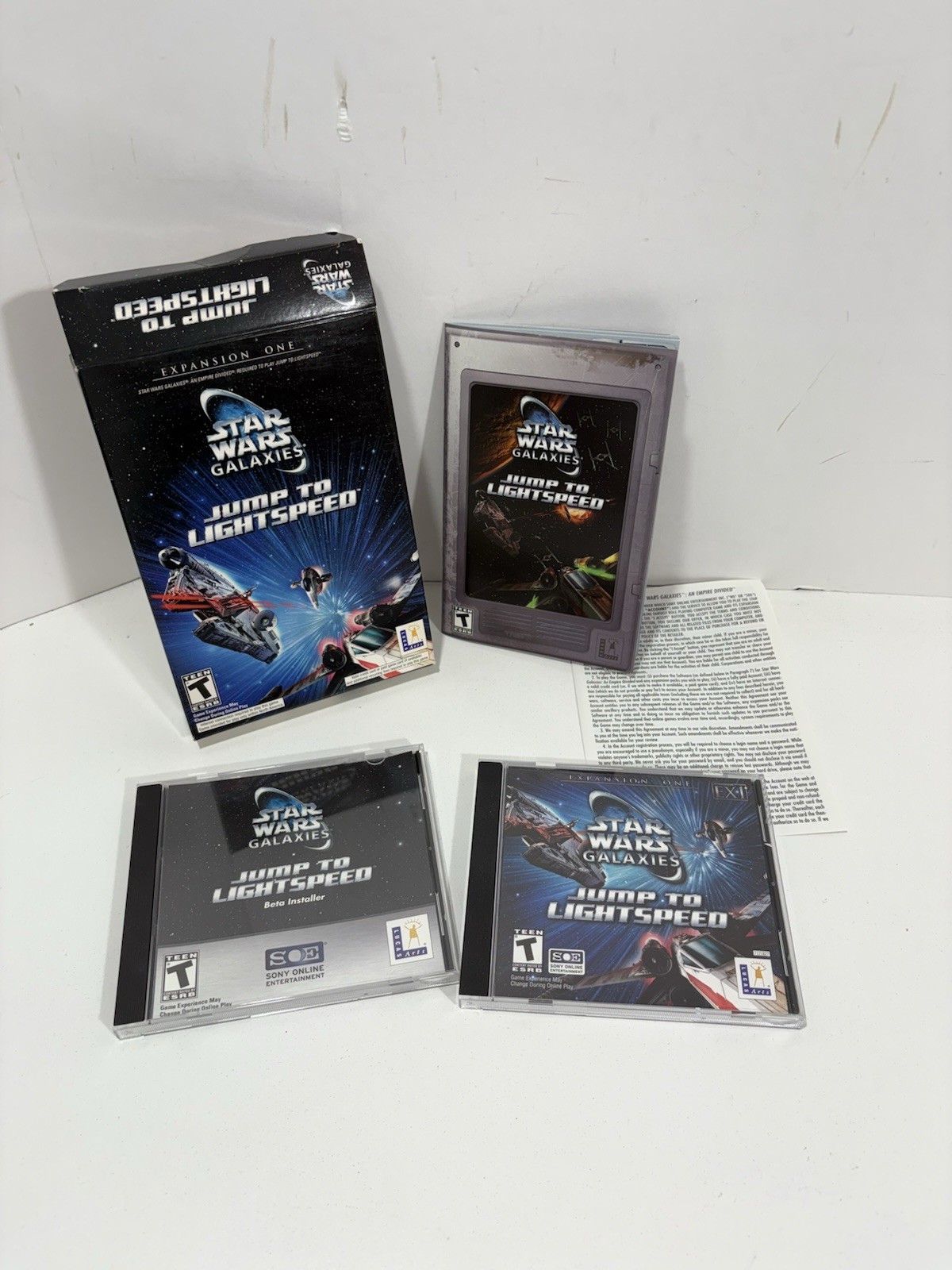 Star Wars Galaxies Jump to Lightspeed Expansion One PC Retail Box 100+ Level