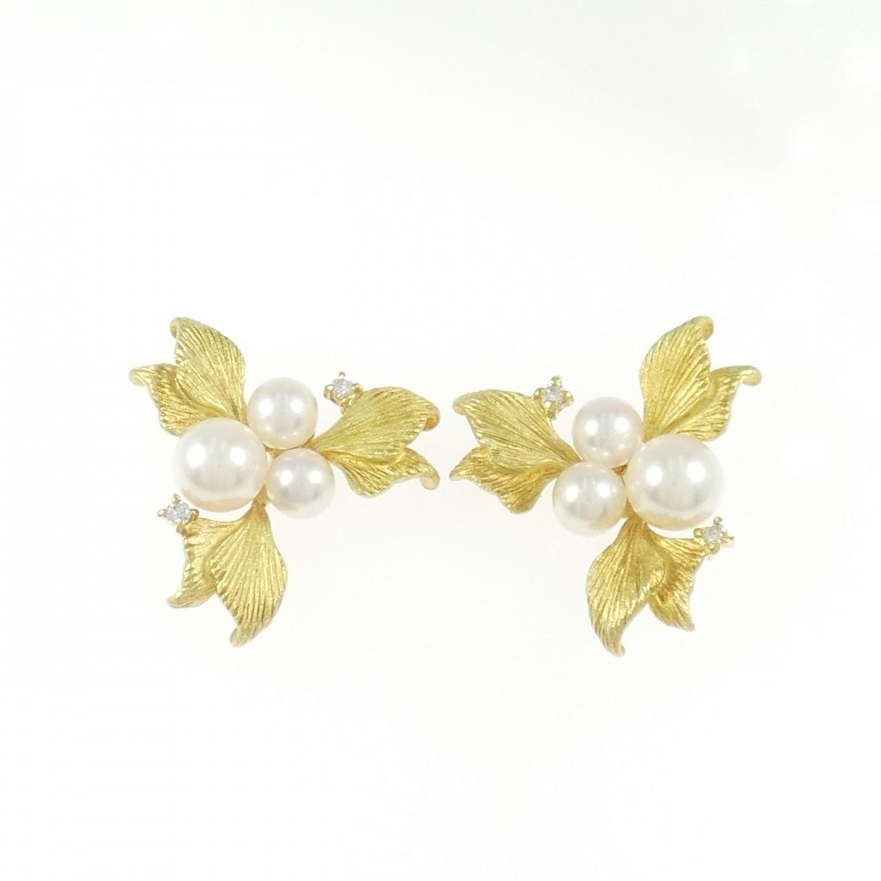 Authentic K18YG Akoya Pearl Pierce #260-008-061-0472