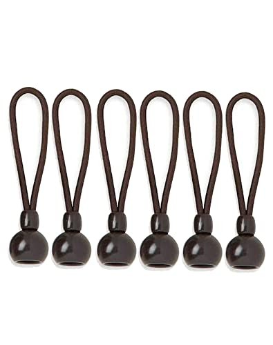 Universal Bungee Tie Down,Shade Parts,Weather Bungee Tie Down 6pcs Brown