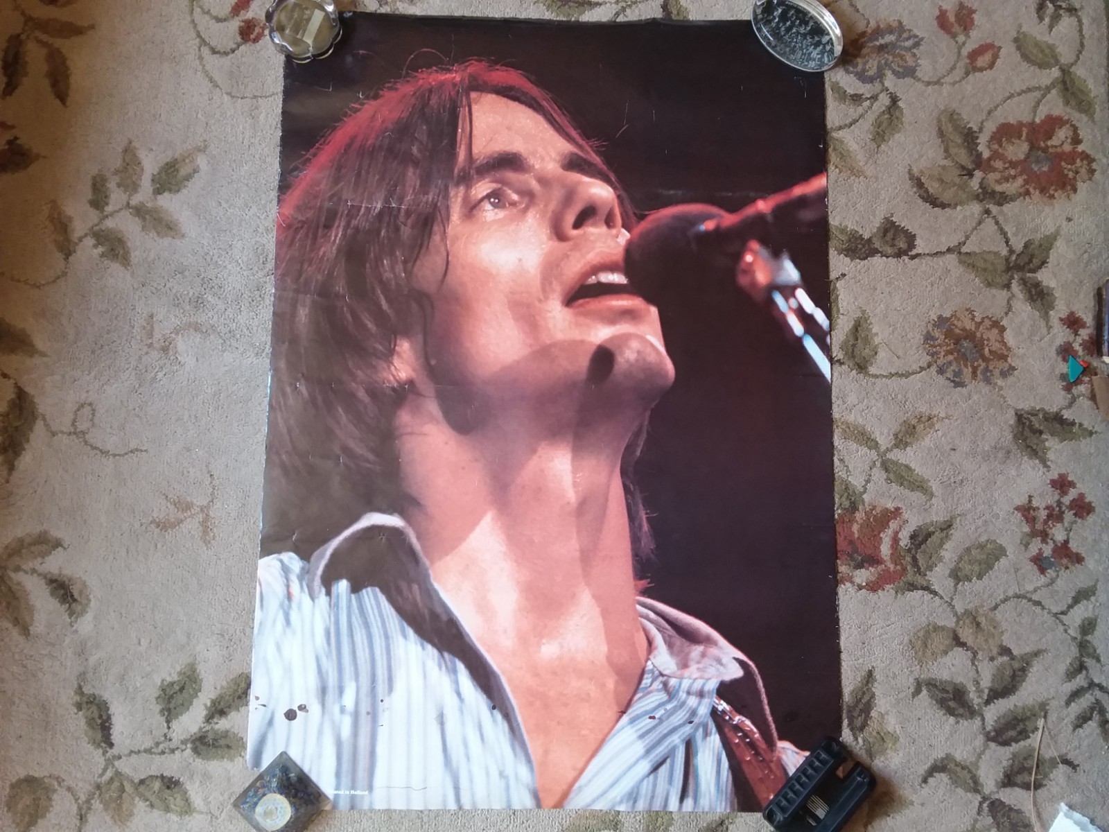 Vintage "Jackson Browne" Wall Poster Classic Rock Music Artist Collect Advertise