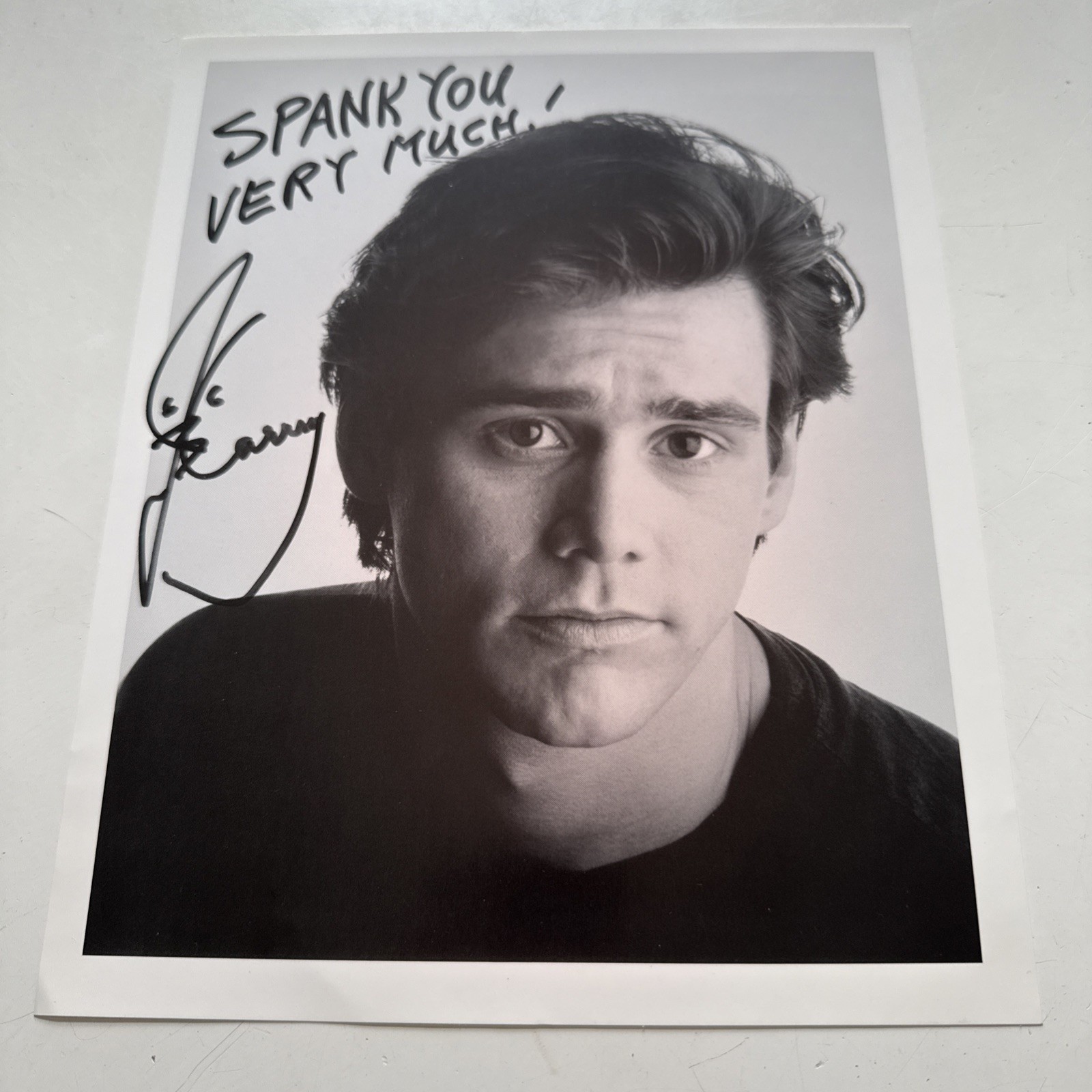 Jim Carrey Autograph Signed 8x10 REPRINT Photo "Spank You Very Much" Ace Ventura