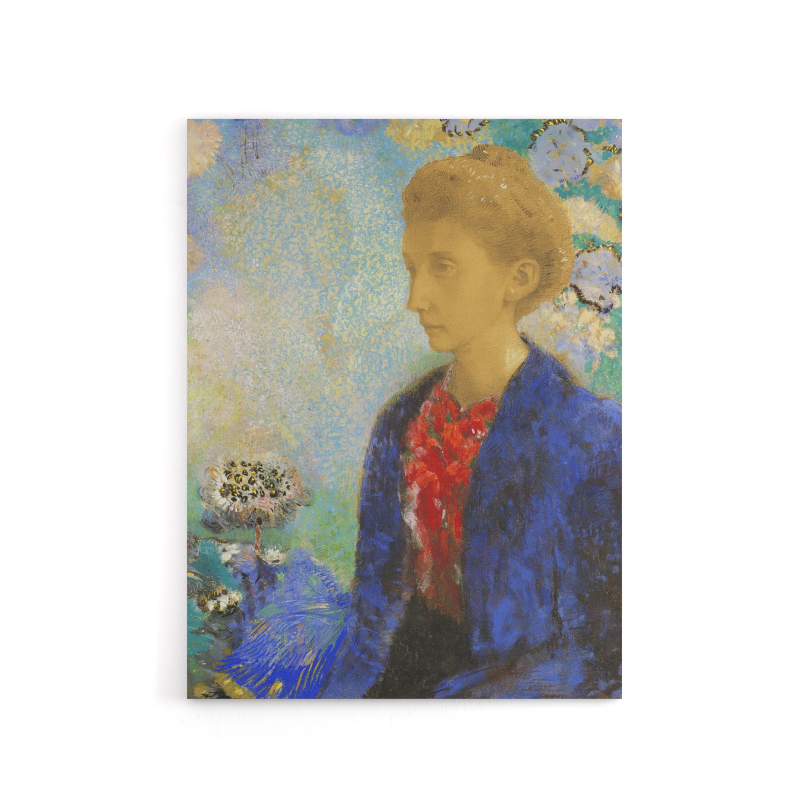 Baroness of Domecy Portrait Redon Vintage Canvas Wall Art Print