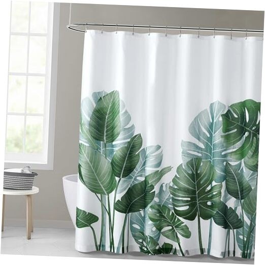  Shower Curtains for Bathroom - Tropical 72"W x 72"L (Pack of 1) Tropical Plant