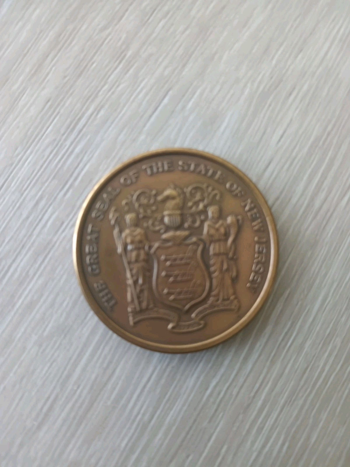 New Jersey State Seal Revolution's Crossroads Commemorative Medal 38 mm