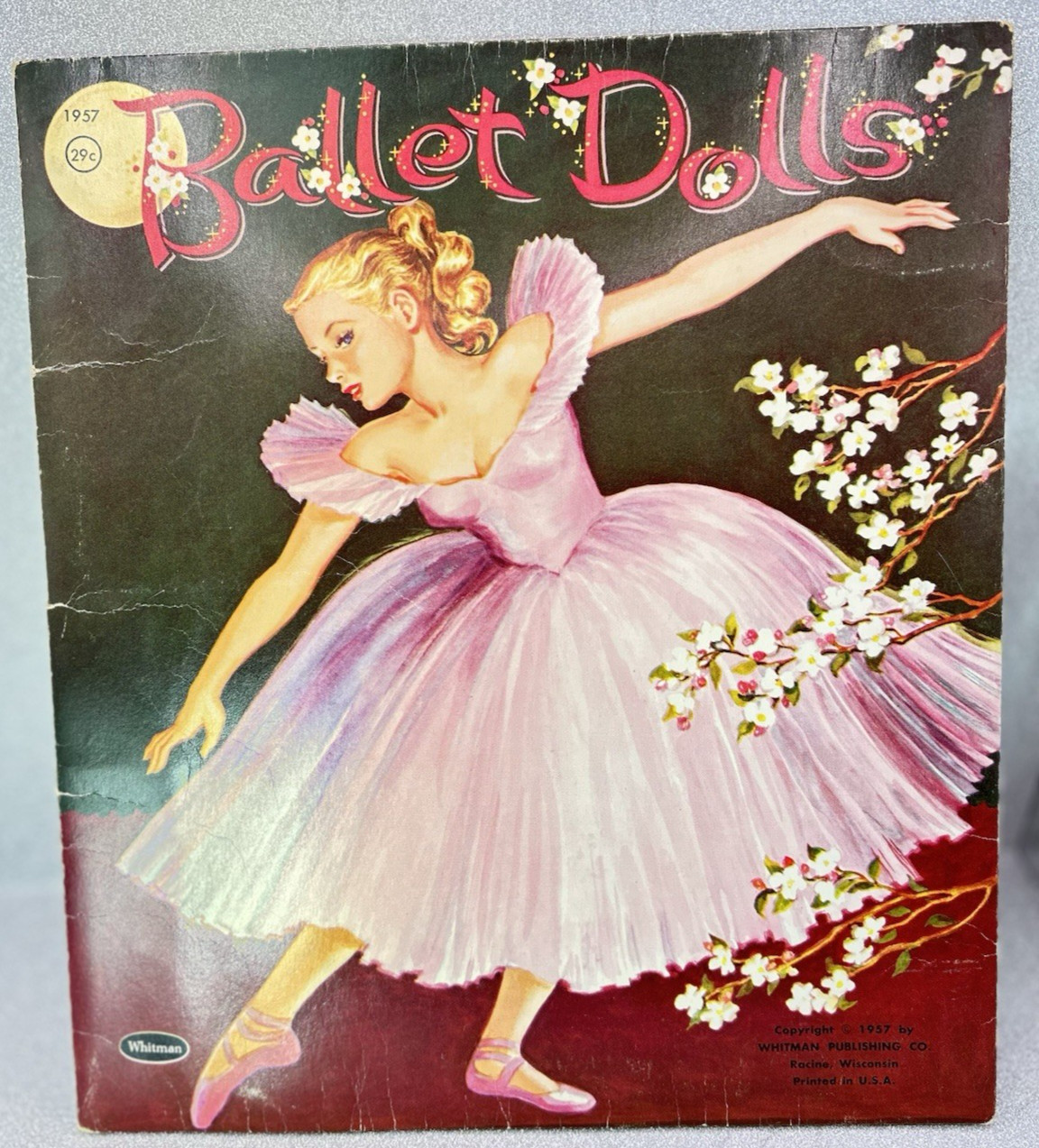 Vtg 1957 ORIGINAL Whitman Publishing BALLET DOLLS Paper Doll Set Violet LaMont