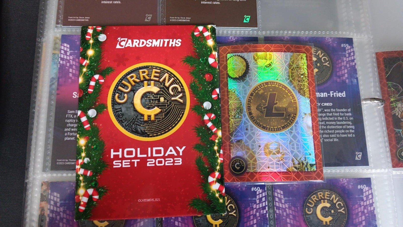 Litecoin Numbered  1/ 75 PACK FRESH 🔥 2023 CARDSMITHS CURRENCY HOLIDAY SET