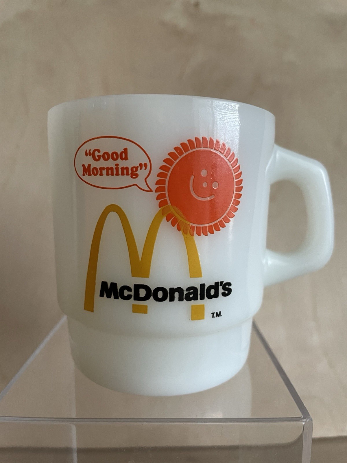 Vintage Anchor Hocking Fire King - McDonald's - Good Morning Sunshine Cup Mug