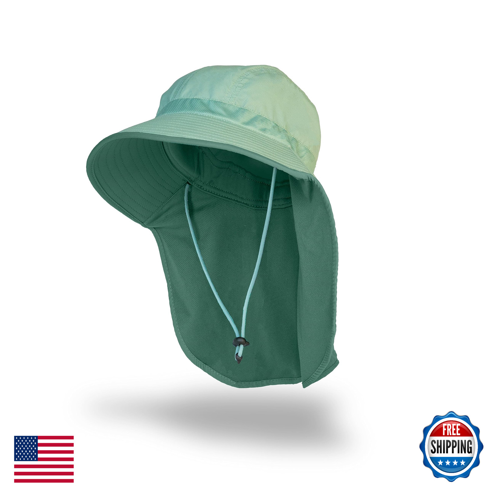 FARMER'S DEFENSE Sun Hat, UPF 50+ Wide Brim w/ Neck Flap for Men/Women