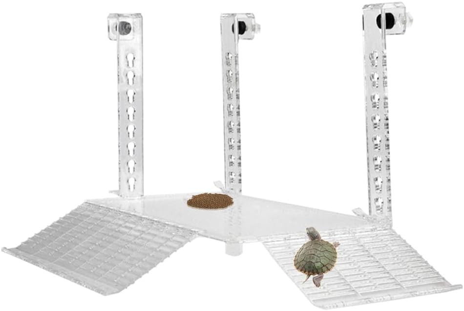 Hanging Turtle Basking Platform Multifunctional Acrylic Large Ramp Terrace Fence