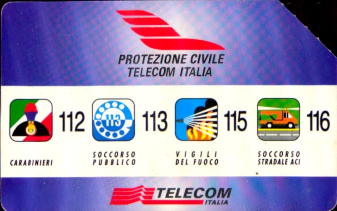 G PRP 218 C&C 3311 Used Phone Card Civil Protection 2.000 L Discreet QL