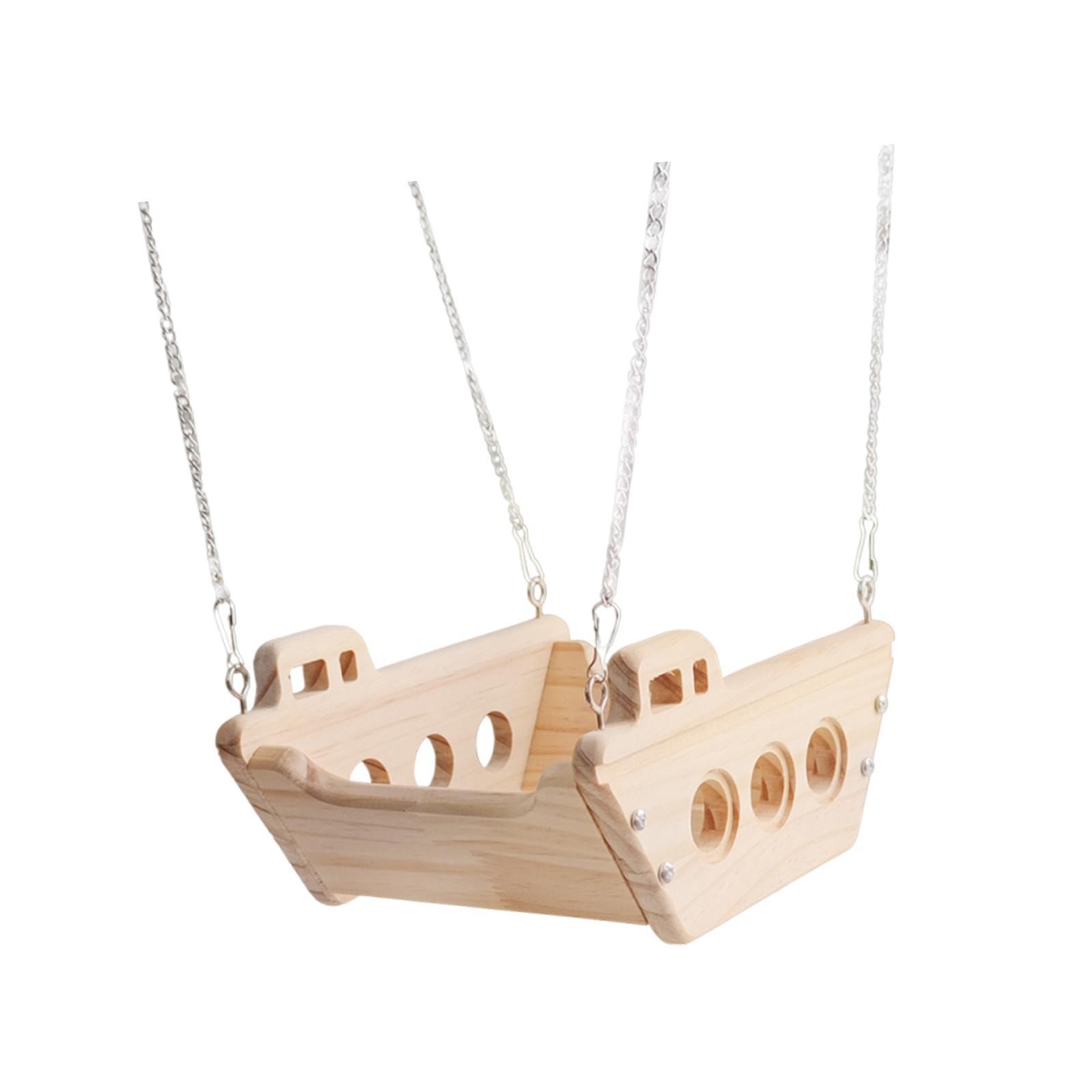 Wooden Small Pet Hammock Small Pet House Accessories Guinea Pig Sleeping for