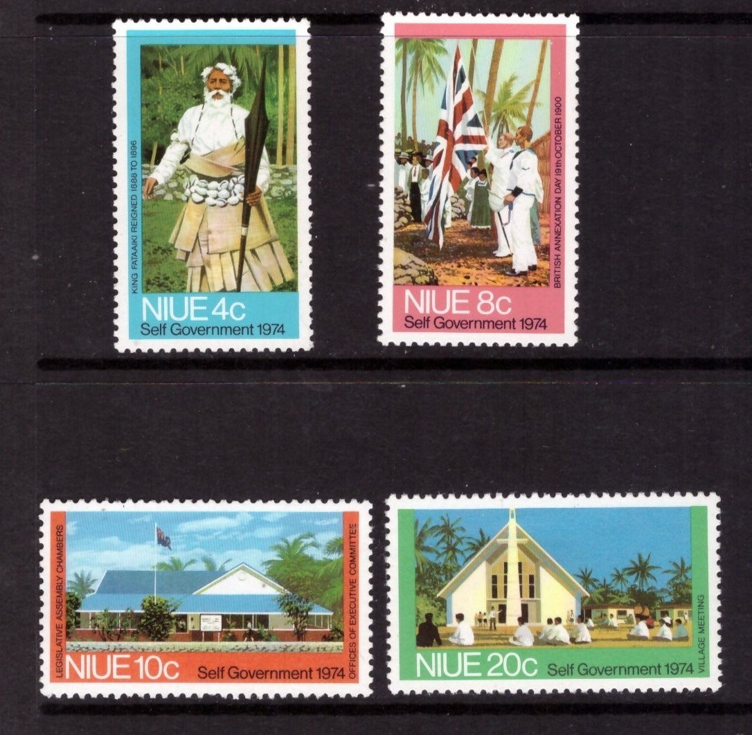 Niue 1974 Self-Government set MNH mint stamps