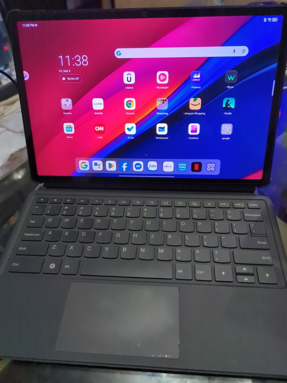 Lenovo Tab P12 with Tab Pen Plus, 12.7" Display, Storm Grey