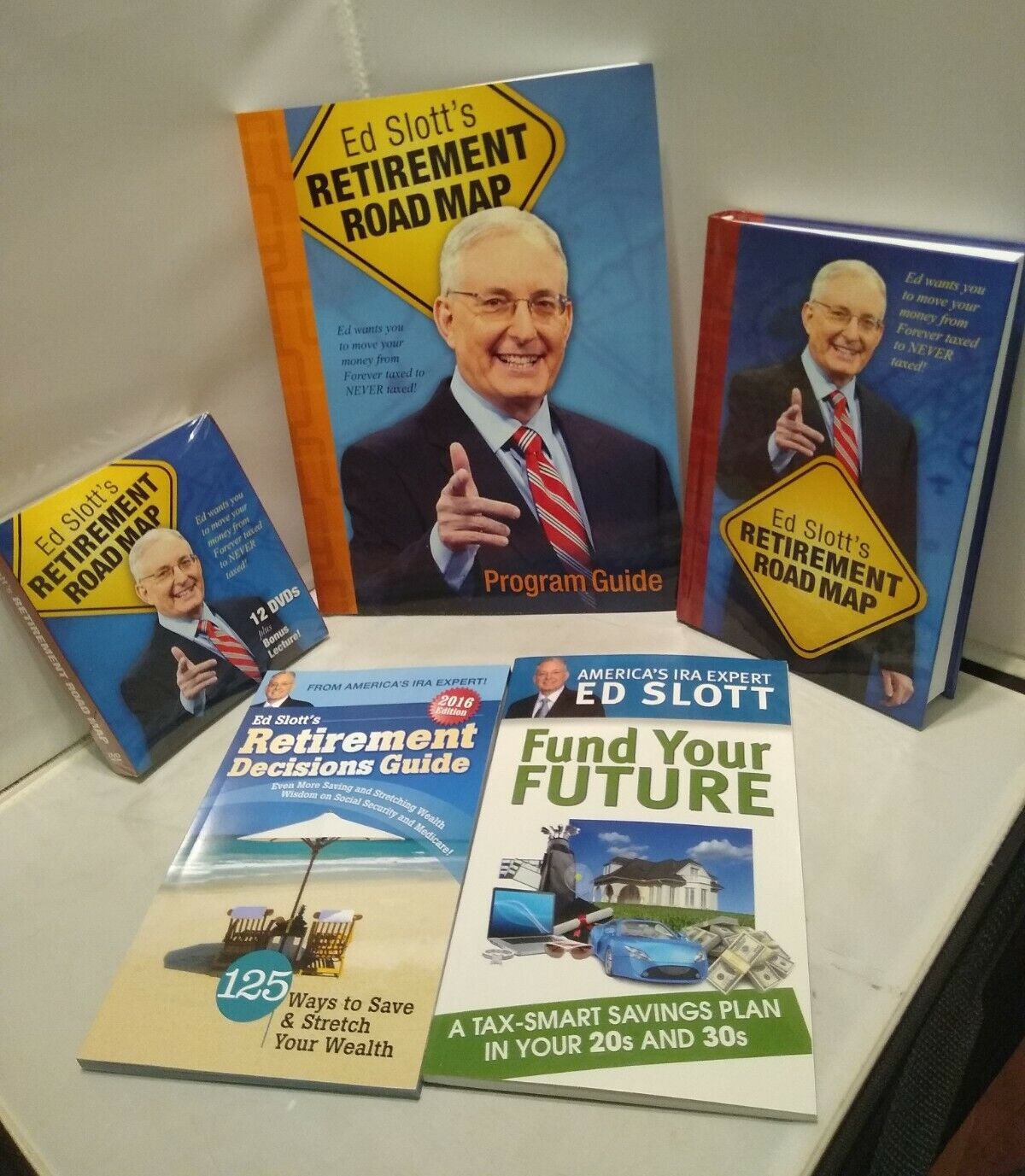 Ed Slott's Retirement Road Map Essential Collection Lot Books,  12 DVD's