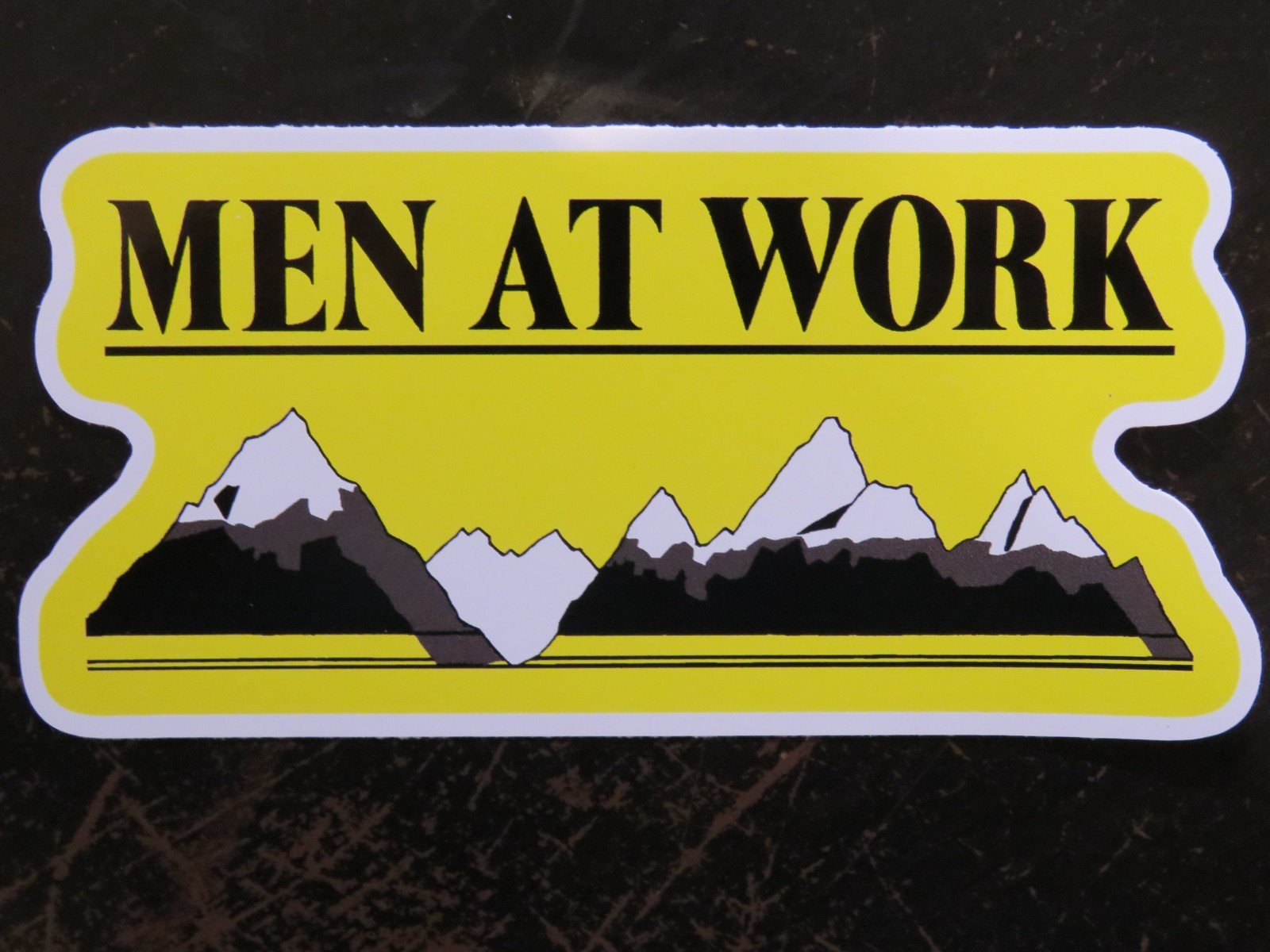 5" Music STICKER ~ MEN AT WORK: Australian "Down Under" Rock Band Formed in 1979