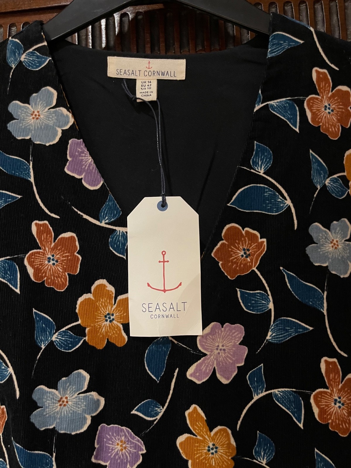 Seasalt Soft Needlecord Dress/Tunic  Size 14 Corduroy BNWT