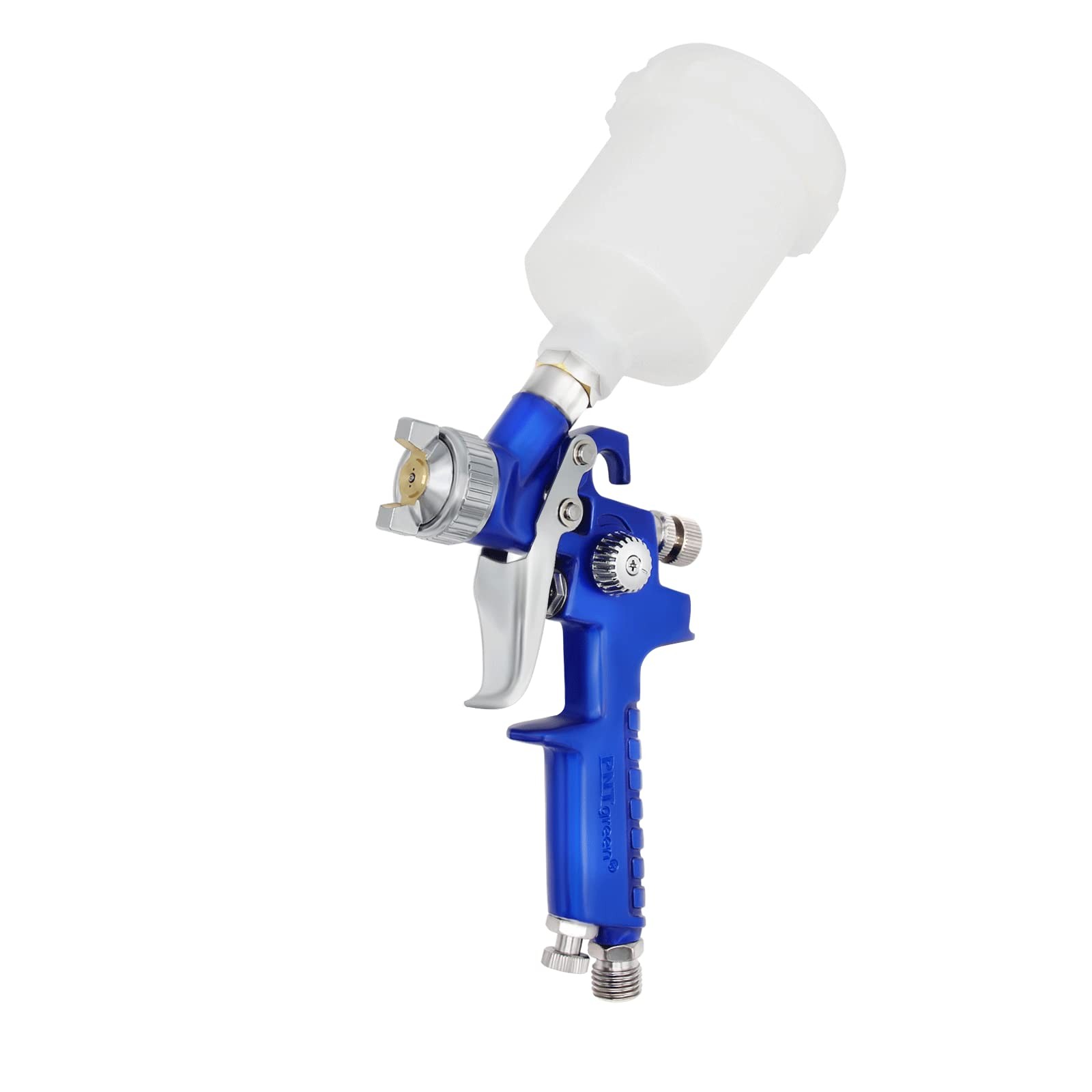 PNTGREEN HVLP Mini Spray 0.8 mm Nozzle-125 cc-Blue, cc-Blue 