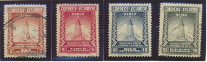 Ecuador Stamps Scott #C80 To C83, Used