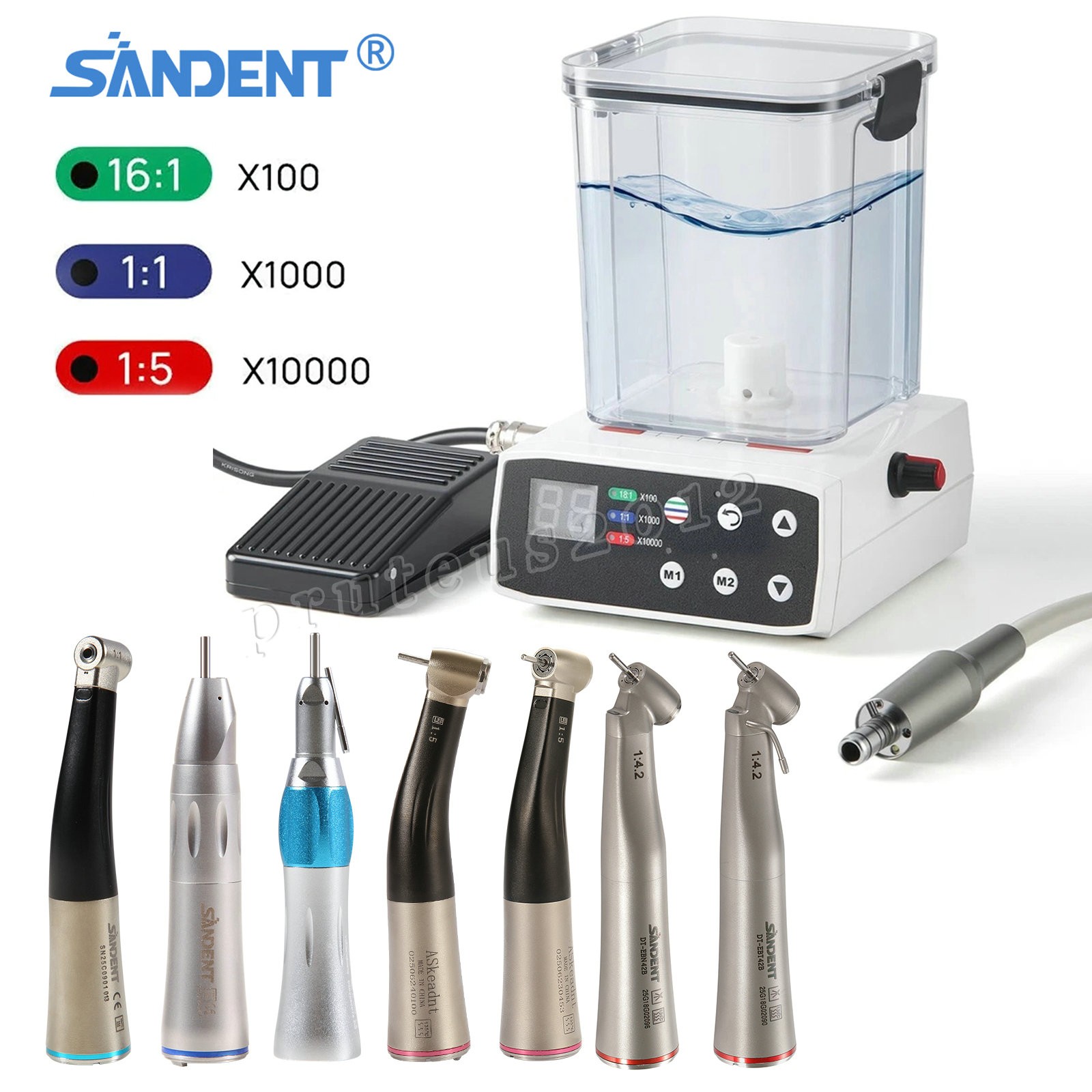 Dental Brushless LED Electric Micro Motor  Practice/ 1:5 1:1 1:4.2 Handpiece