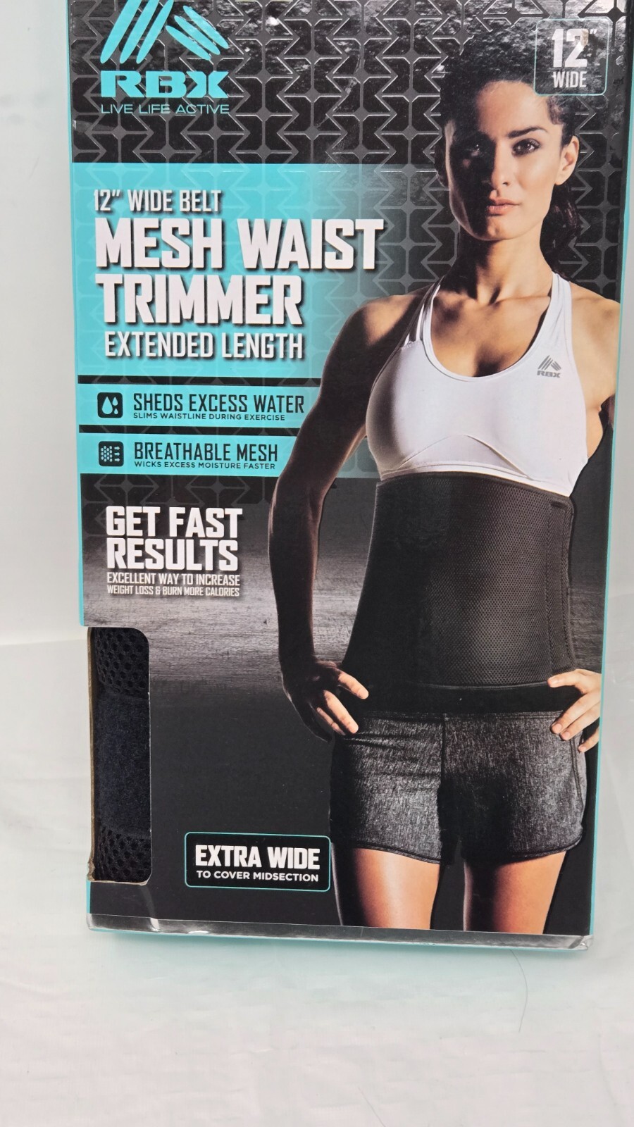 RBX Mesh Waist Trimmer  12” extended length belt 50" length