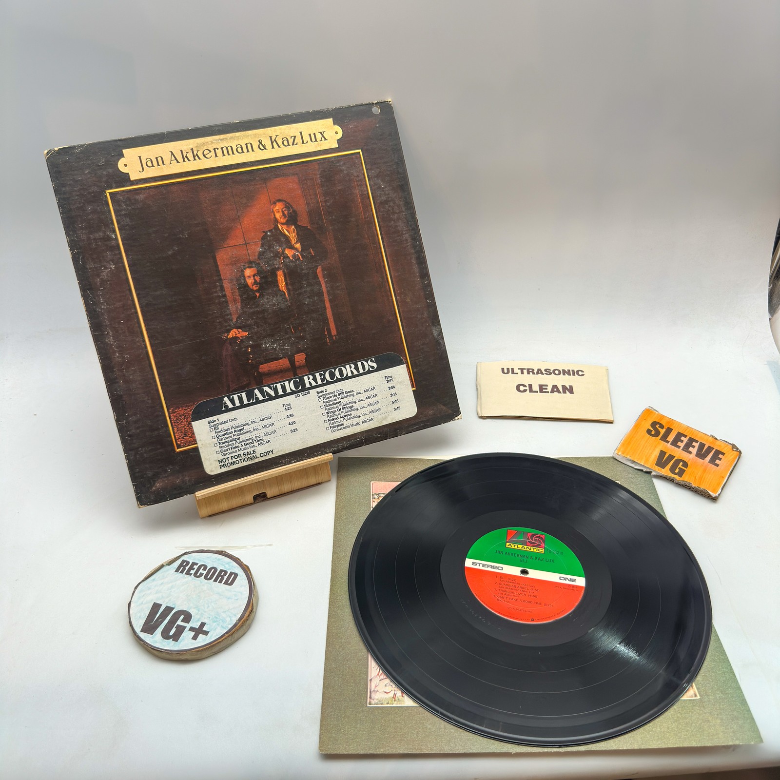 Jan Akkerman & Kaz Lux- Eli VG+/VG Ultrasonic Clean 1976 MO Labels