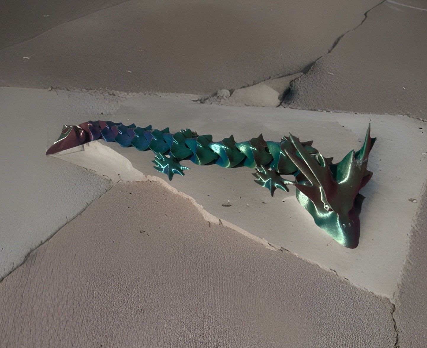 3d Printed Color Changing DRAGON 15” Long Printing Extremely Detailed & Durable