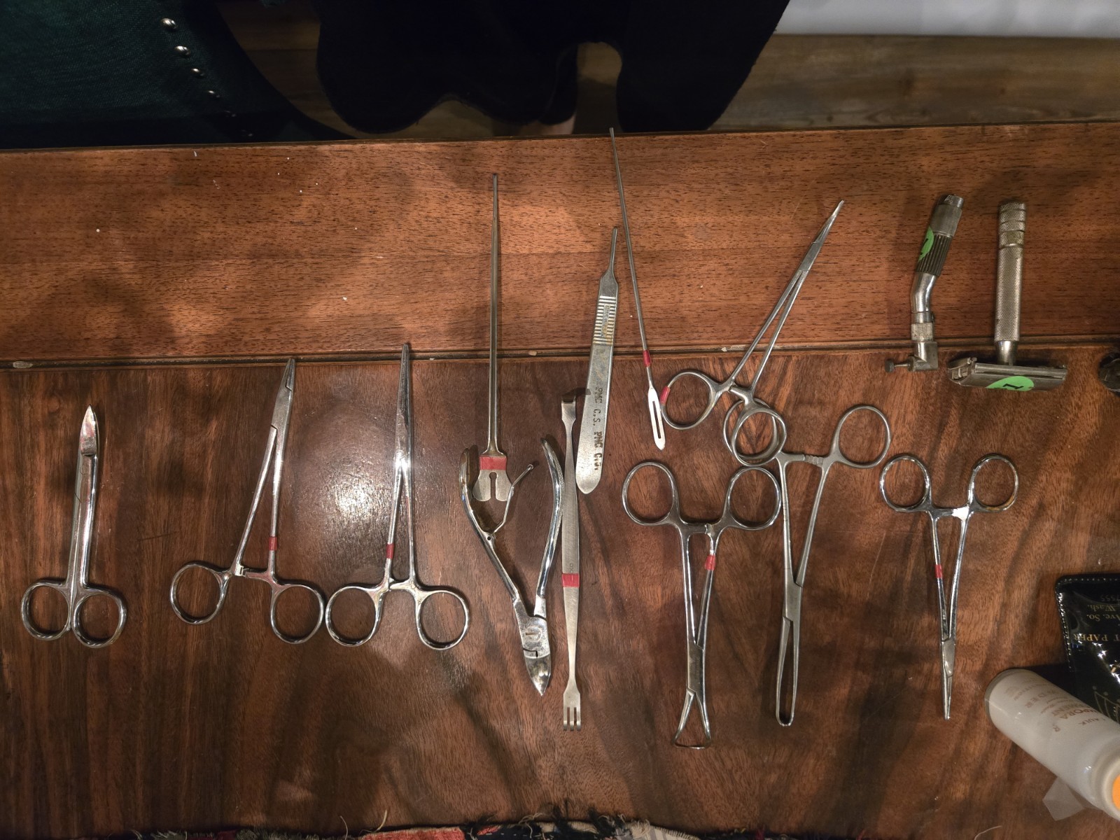 Lot Of Vintage Dental Surgery Tools Misc 1950s With Leather Bag