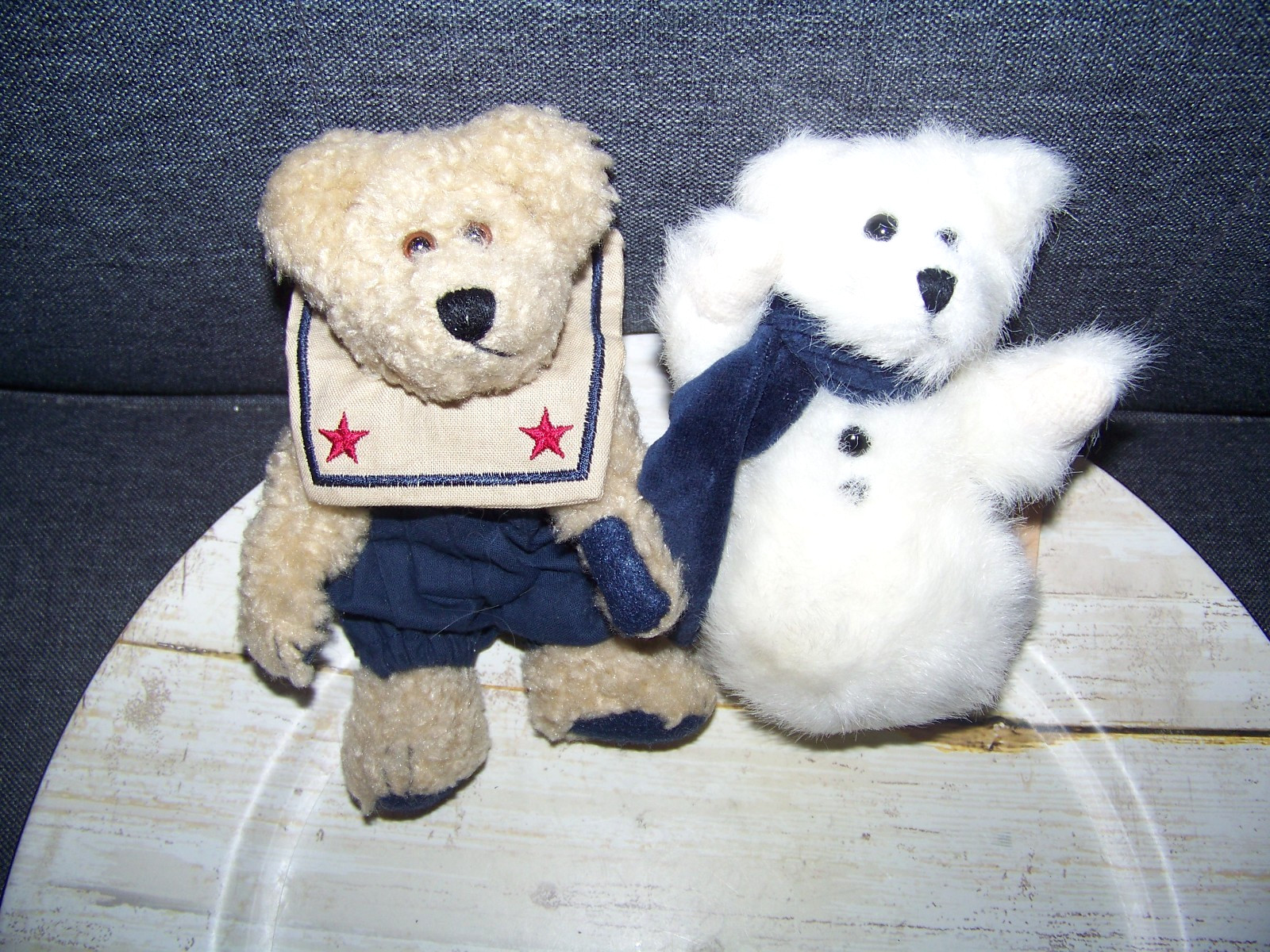 Boyds Bears Lot 2 Retired Plush Henley Fitzhampton Sailor & Silverton Snowbeary