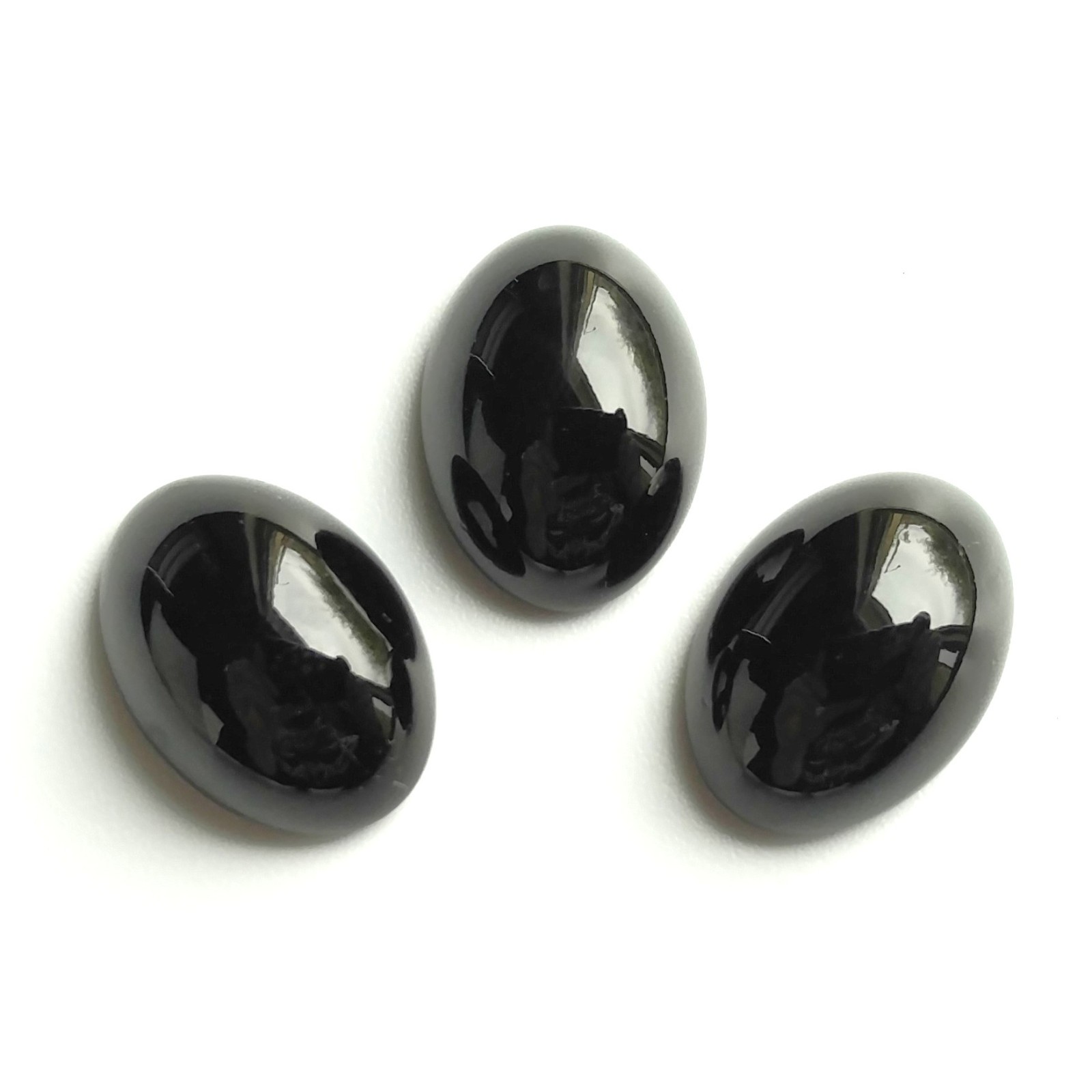 1 Rare Vintage Swarovski 2190/4 18x13mm Jet Oval UNF Flat Back Crystal Stone