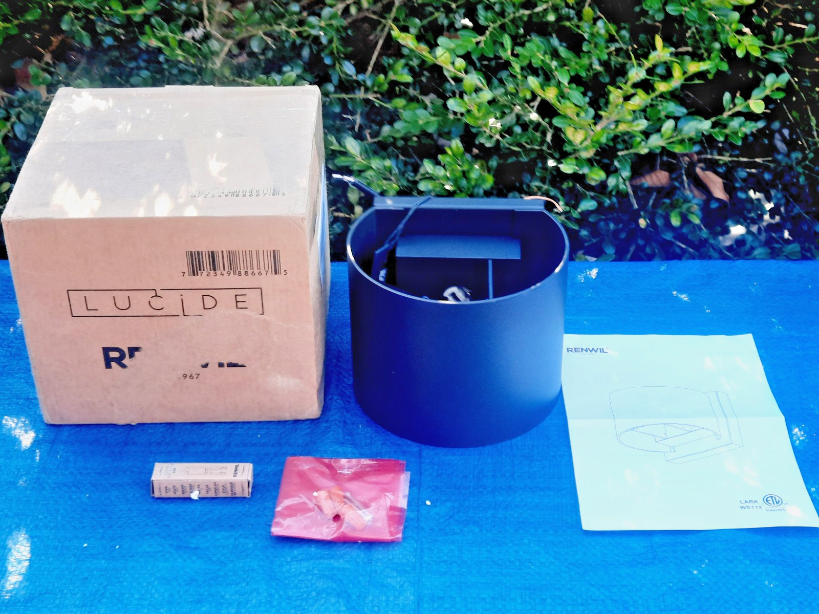 Ren Wil WS113 Lark 5" Tall LED Wall Sconce Matte Black Indoor Lighting Wall Scon