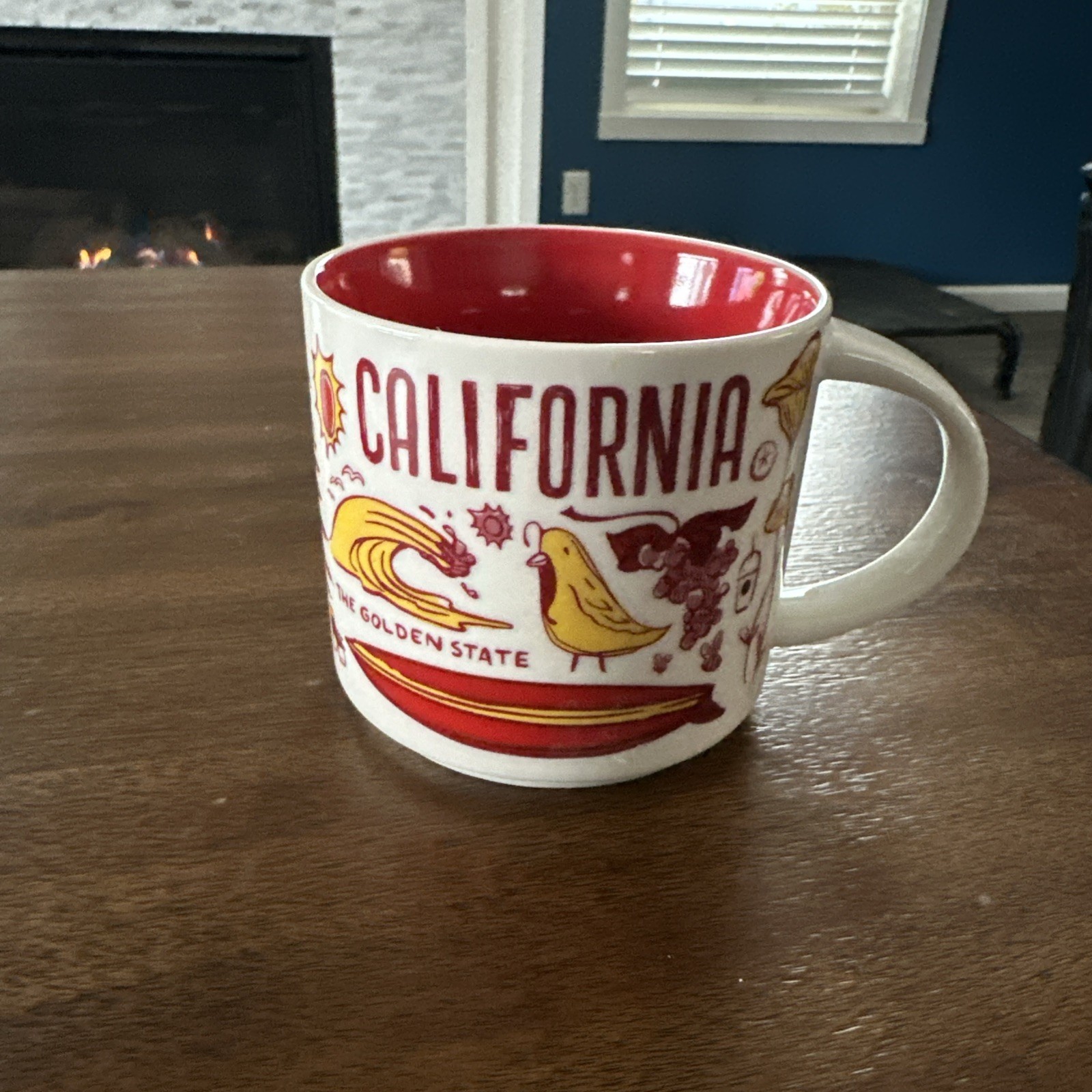 Starbucks Been There Series California The Golden State Mug 14 Oz Red Yellow