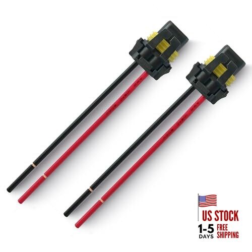 9005 9006 Pigtail Socket Wiring Harness Female Connector Adapter for 2