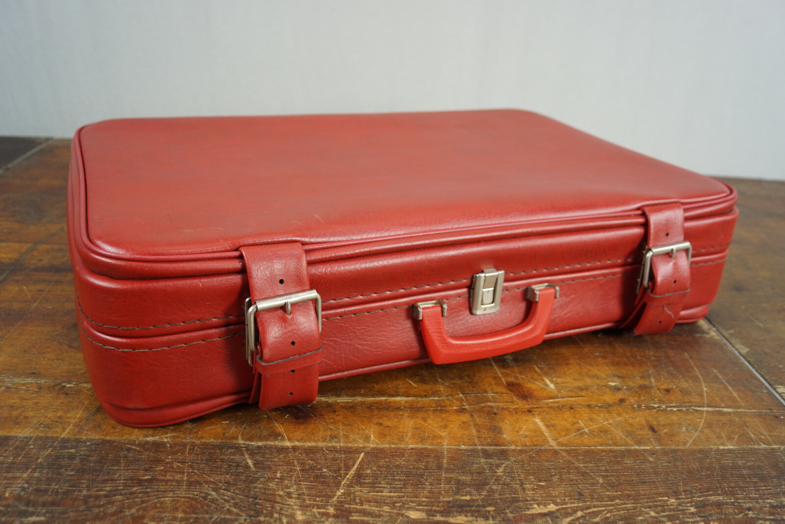 Suitcase Classic Car Vintage Travel Cases Bag 70er Retro Weekender 70s Red