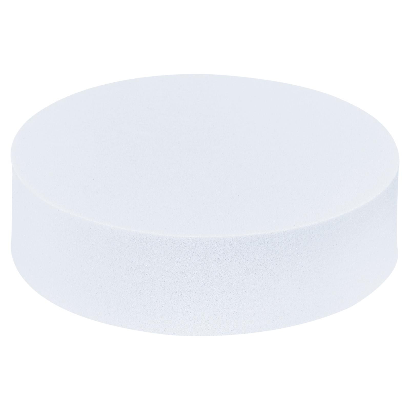 3.5x1" Round Photography Background Props, Hard Foam Geometric Cube, White
