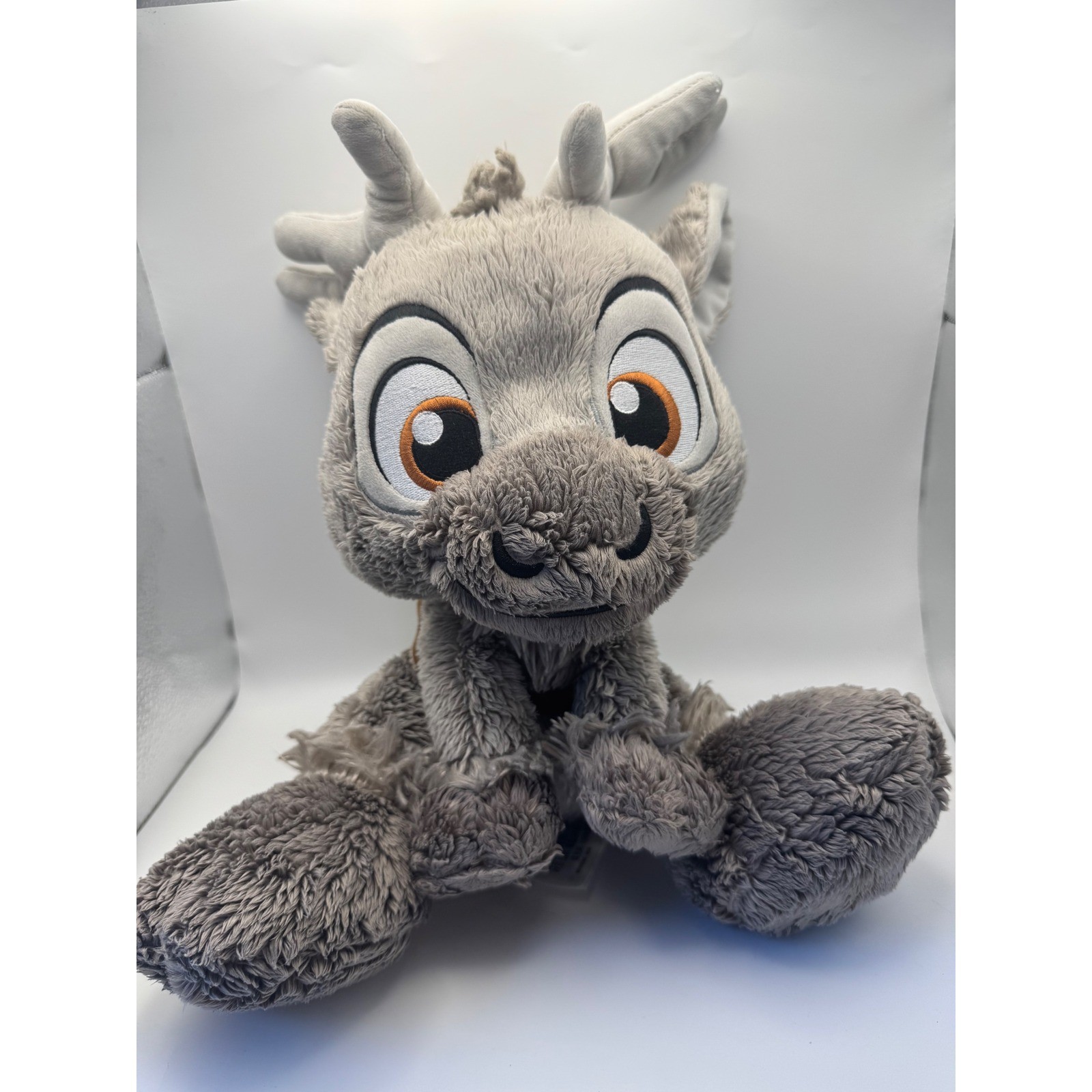 Disney Frozen Sven Reindeer Plush Grey Stuffed Animal Soft Toy