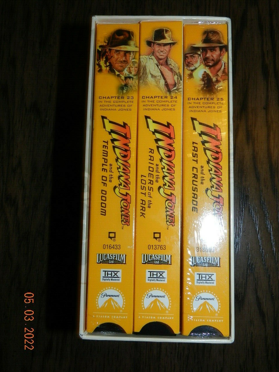 The Adventures Of Indiana Jones Trilogy Digitally Mastered 3 VHS Box Set