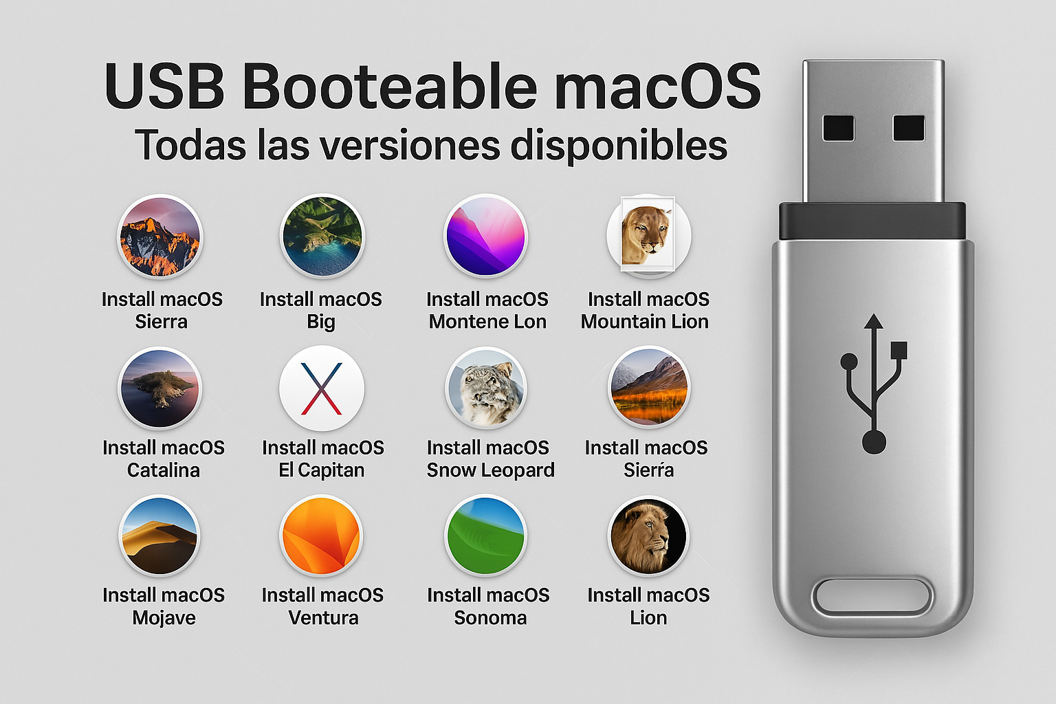 Bootable USB 3.0 Flash Drive ma-c-O-S Installer (14-in-1)for Repair & Install