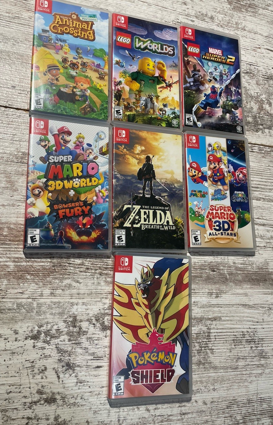 Nintendo Switch – Lot of 7 EMPTY Game Cases | CASES ONLY, NO GAMES Pokémon Mario