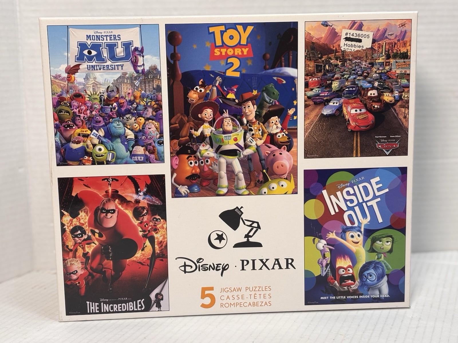 Ceaco Disney Pixar 5 Puzzle Collection Multi Pack (2016) ~ New