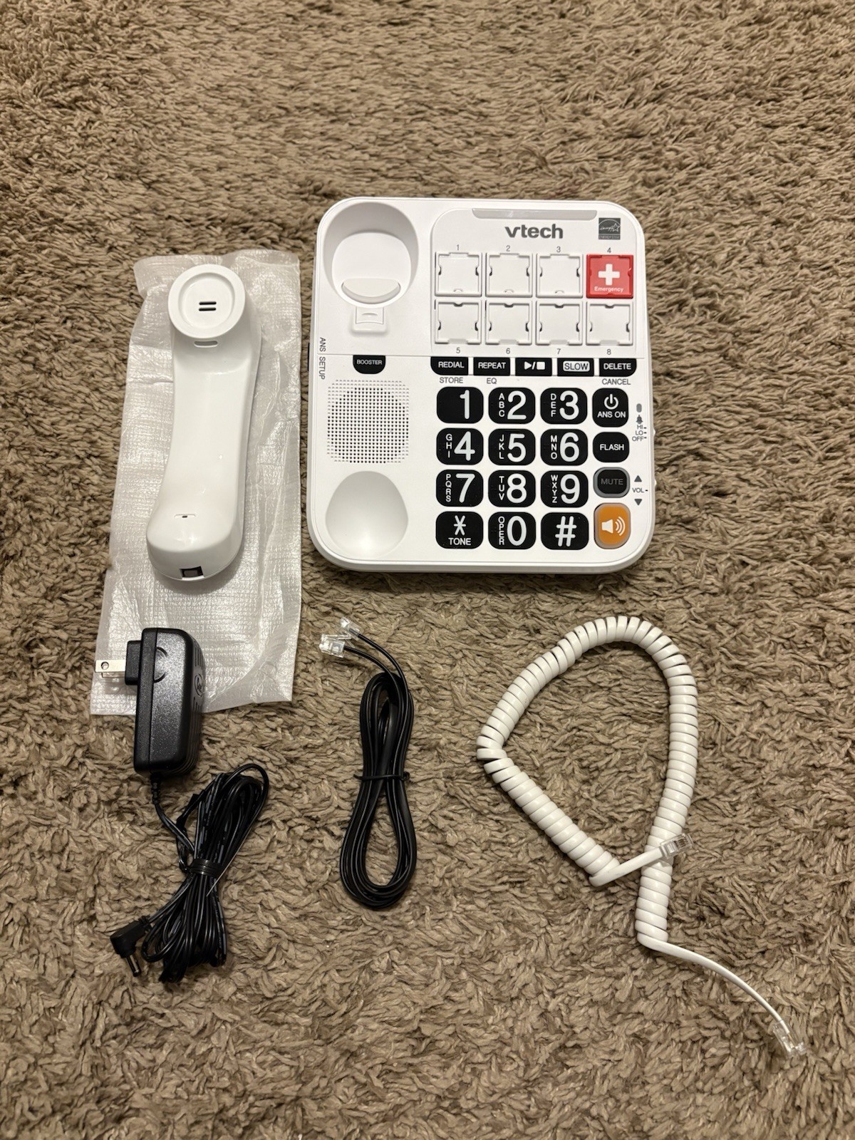 VTECH SN1127 Amplified Answering System w/ Photo Dial, Big Buttons, 90dB Ringer