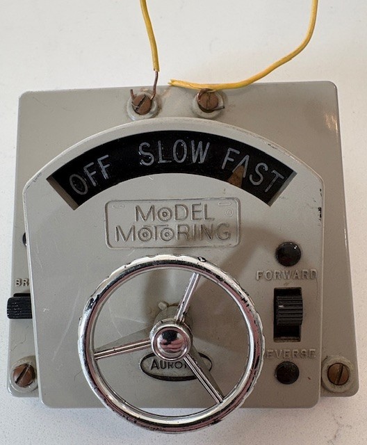 Aurora Model Motoring Set HO Slot Car Steering Wheel Control Untested AS IS