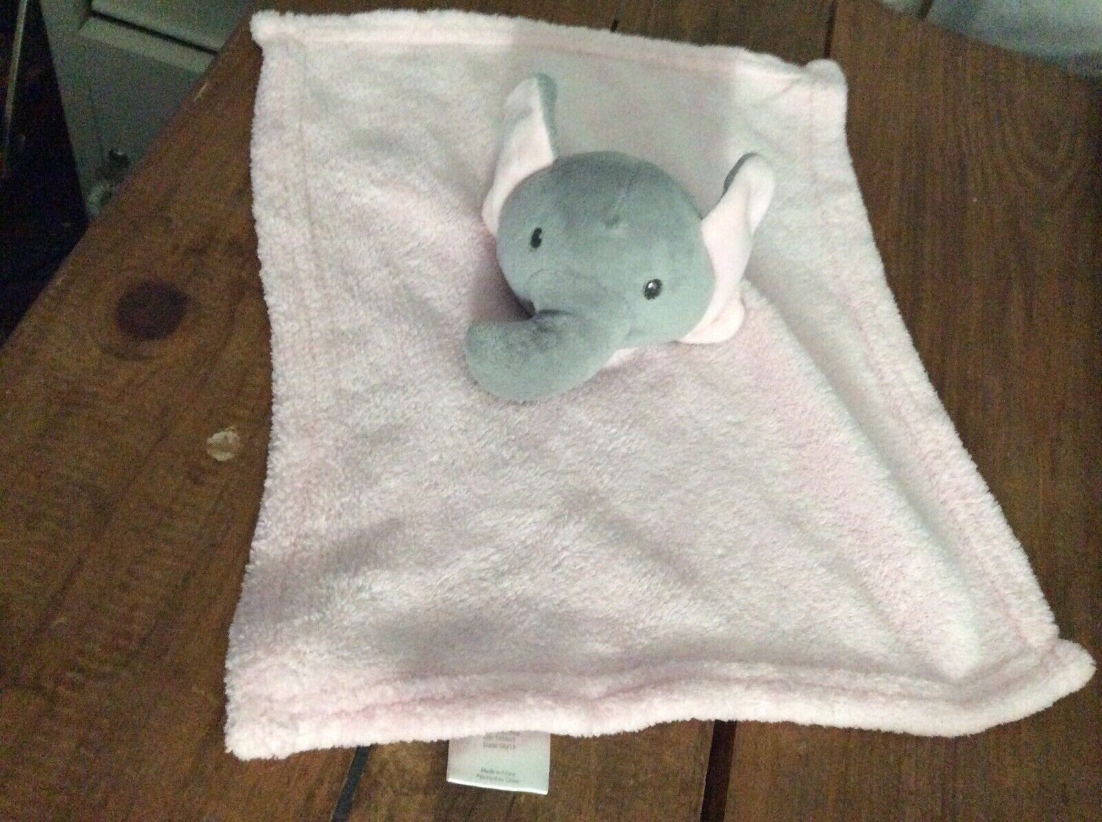 Elle & Jaye Pink Elephant Security Blanket Plush Girls Lovey HTF June 2019