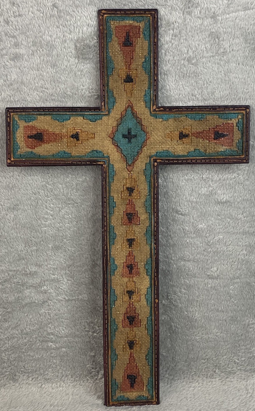 Southwest Decorative Resin Cross Crucifix Christianity Wall Hanging 16" X 9.5"