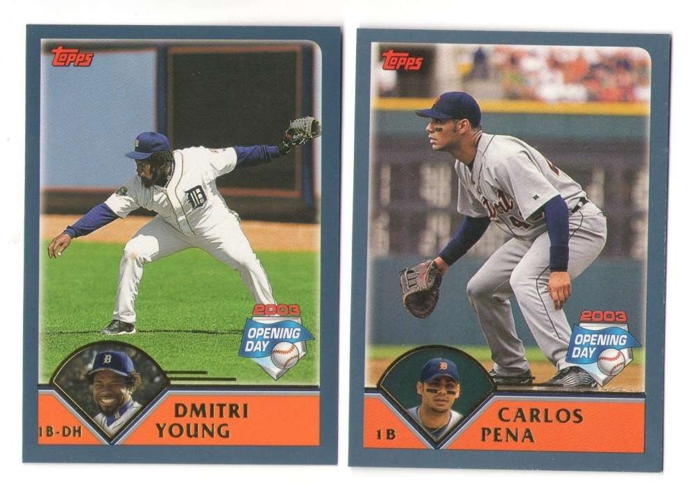 2003 Topps Opening Day - DETROIT TIGERS Team Set