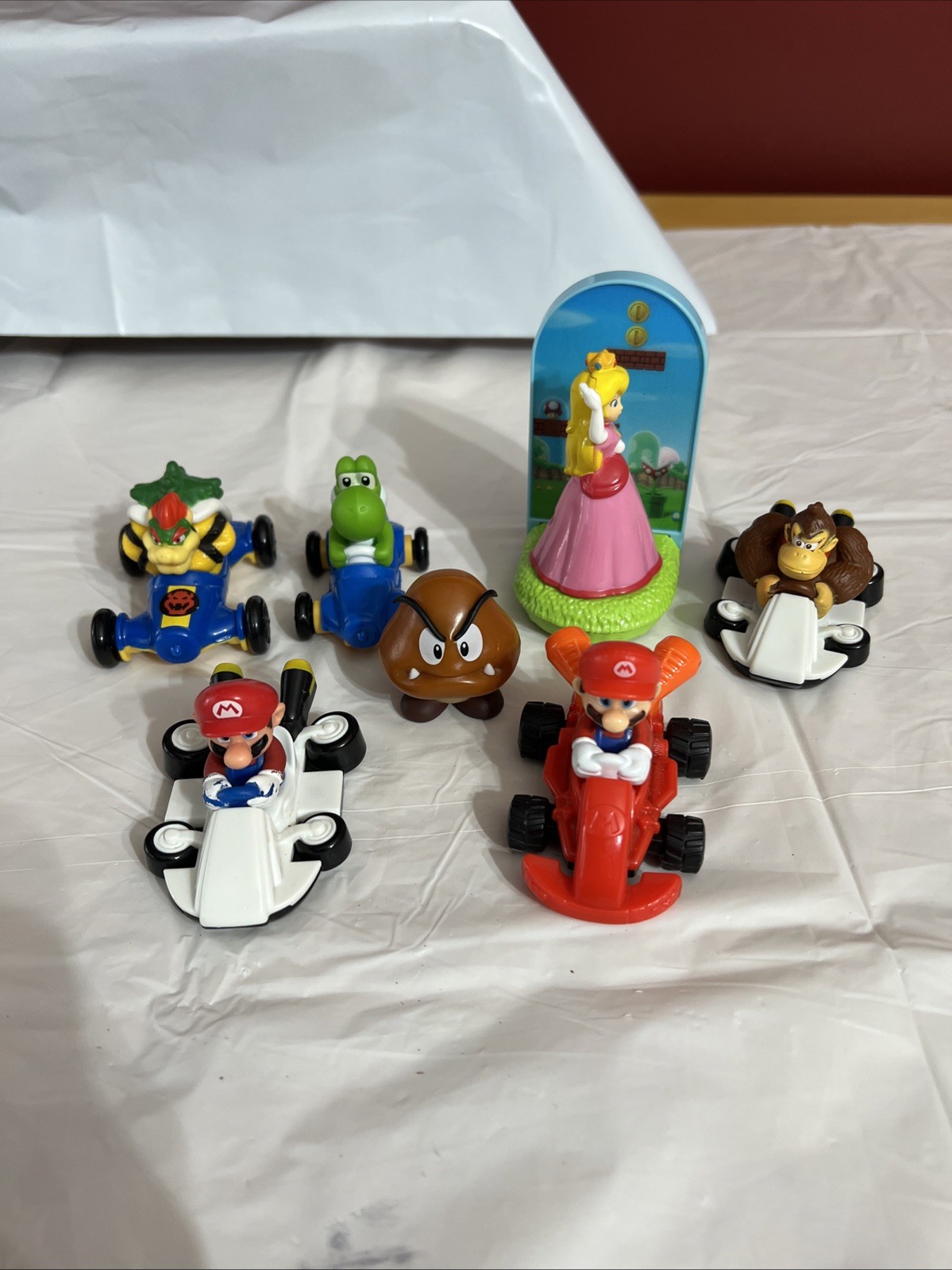 Nintendo Super Mario Kart McDonalds Happy Meal Toy Lot of 7 Kong Peach Bowser +