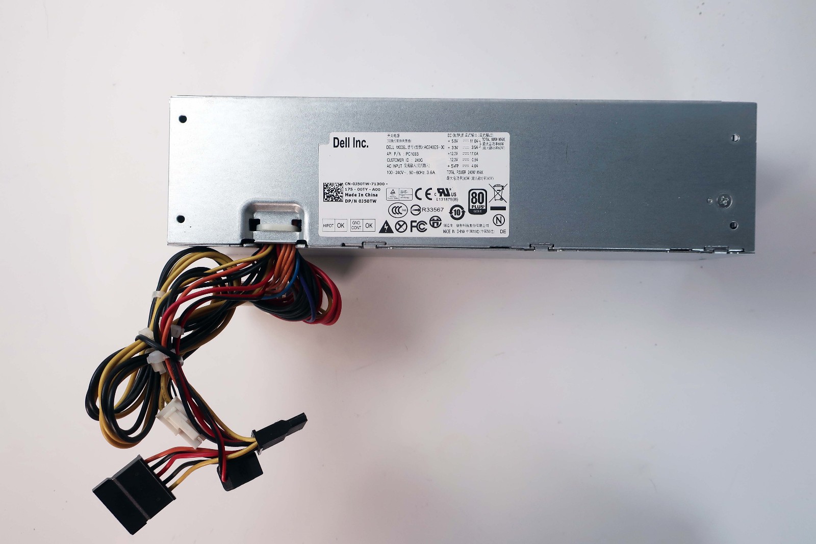 Dell Optiplex AC240ES-00 240W 80 Plus Power Supply 0J50TW J50TW ~ FREE SHIP