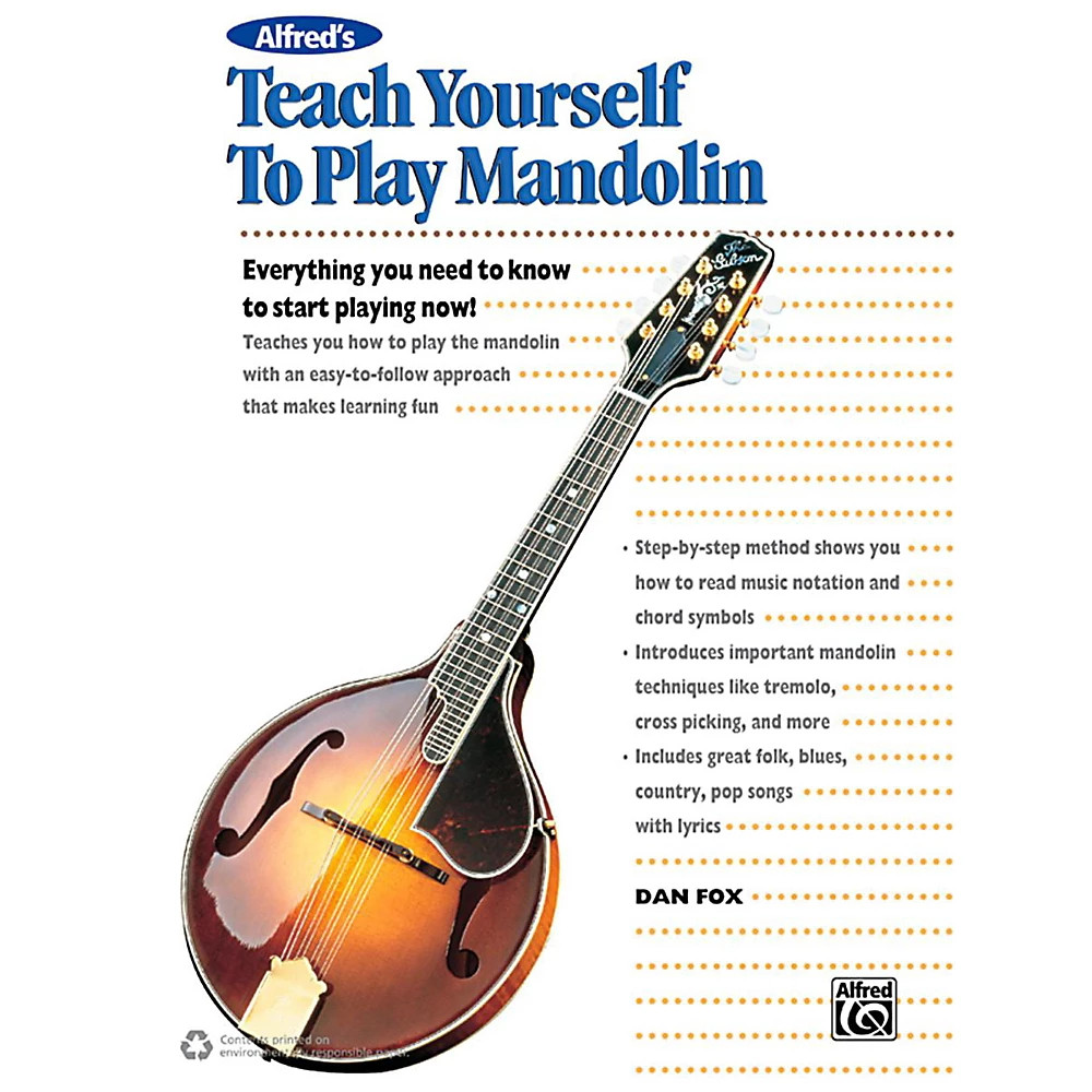 Alfred's Teach Yourself to Play Mandolin Book, CD & DVD