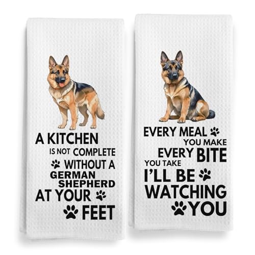 German Shepherd Dog Kitchen Towels, Every Meal You Make German Shepherd Gshep
