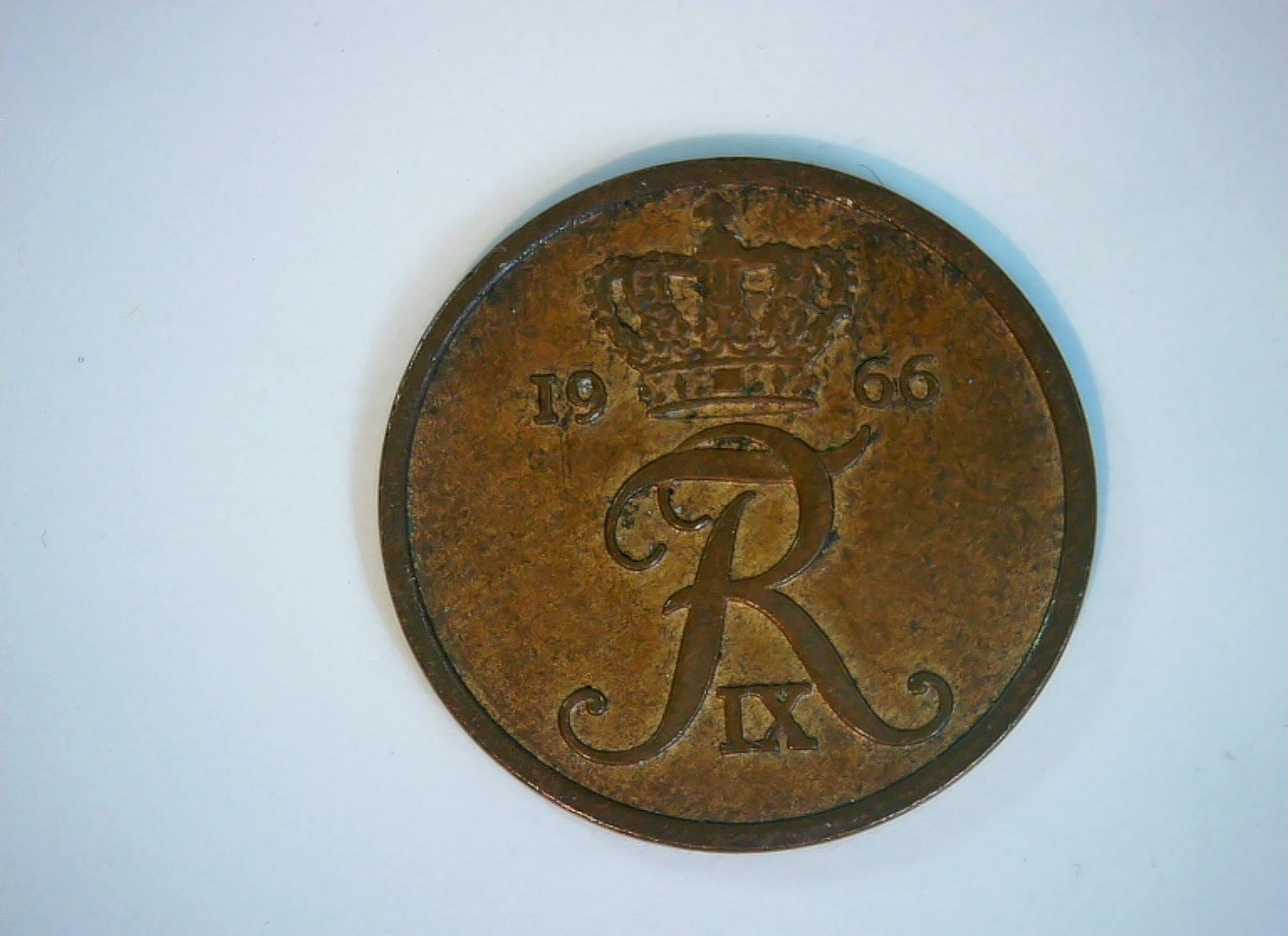 Denmark 1966 5 Øre Frederik IX monogram (5 Øre) Coin